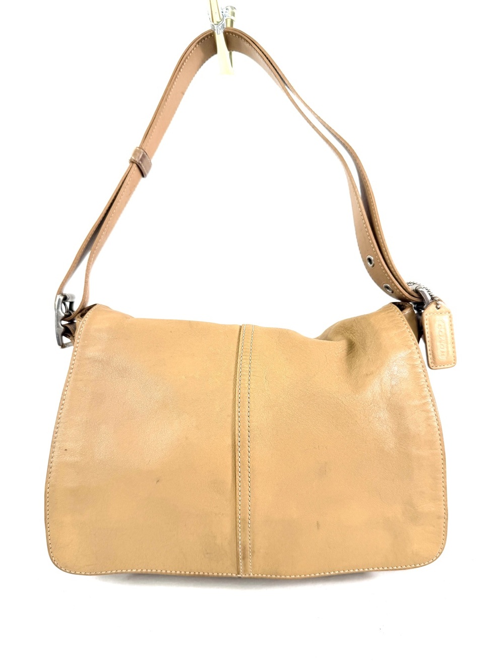 COACH Hampton 9570 Legacy Camel Leather Medium Shoulder Crossbody Bag